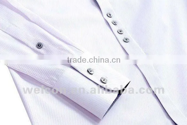 100% cotton long sleeve European style business dress men's dobby shirts