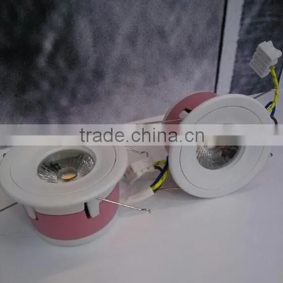 Small pink 3w COB spotlight LED