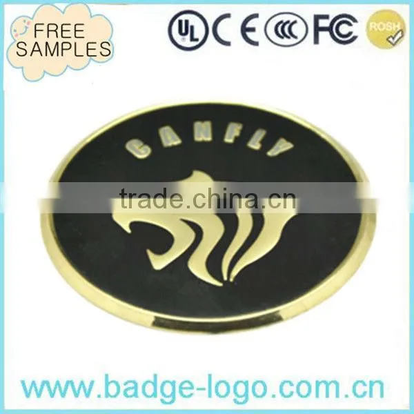 custom logo black plating metal nameplate
