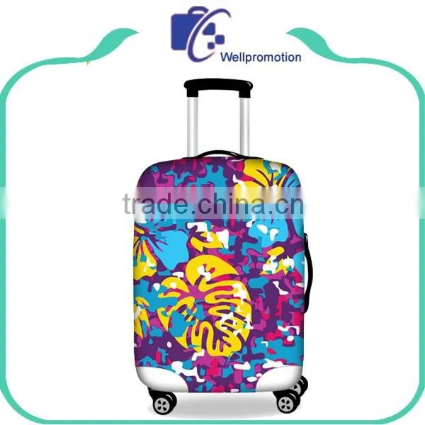 Full Printing Elastic Spandex Suitcase Cover Protector For Teenagers