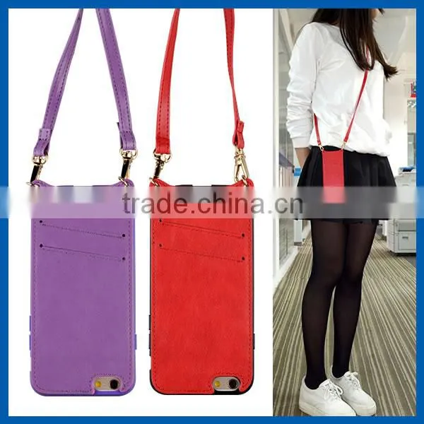 C&T Shoulder Strap back cover leather case for oppo neo 5