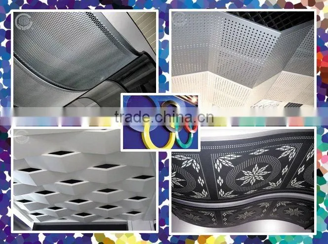 metal false ceiling/aluminum cnc perforated false ceiling