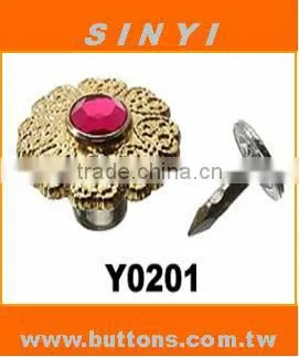 High quality Metal Customized Logo Jean Button