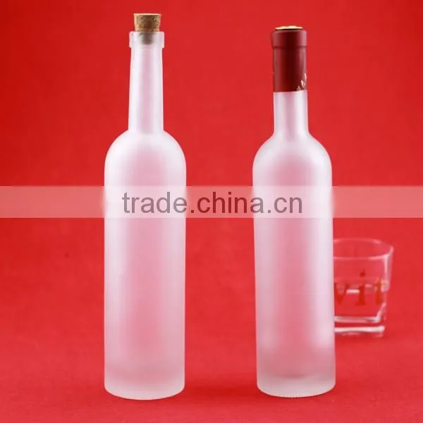 China factory cheap frosted whiskey bottle liquor bottles wholesale food great boston bottles