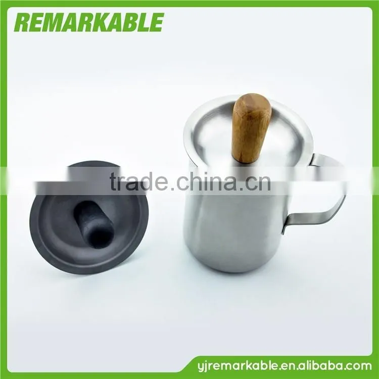 ZFH-0013 High grade Stainless steel BBQ tool Oil cup Silicone brush PP head Handle Convenient cleaning set