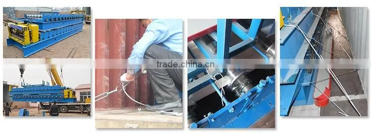 Large Construction glazed tile roof use and double forming machine