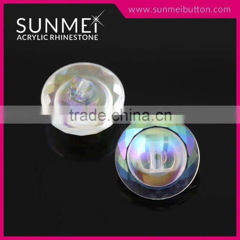 Lead Free ab Acrylic Round Oriental Button for Cloth