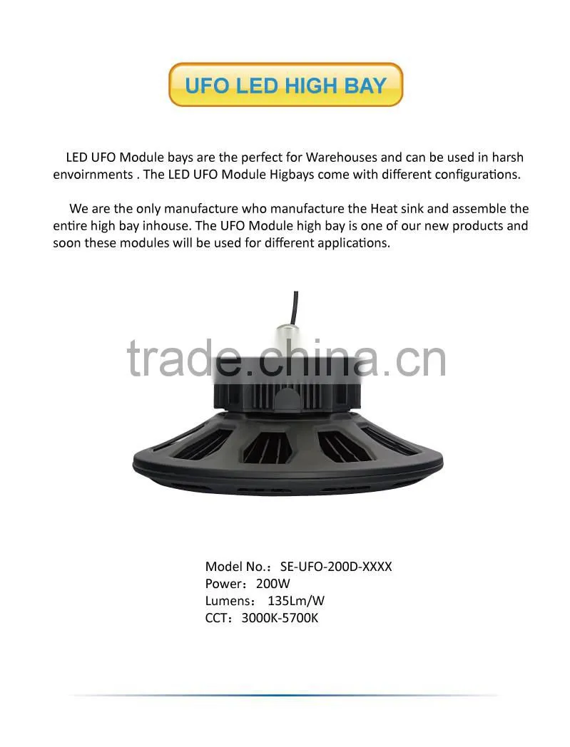 Hot Sale 200W UFO LED High Bay Light