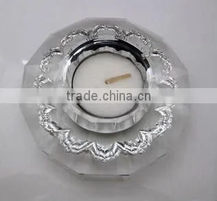 pentacle crystal candle holder