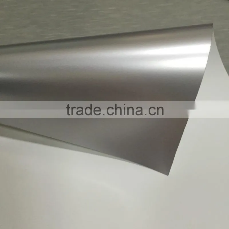 180mic eco solvent plastic white opaque pet film with silver back