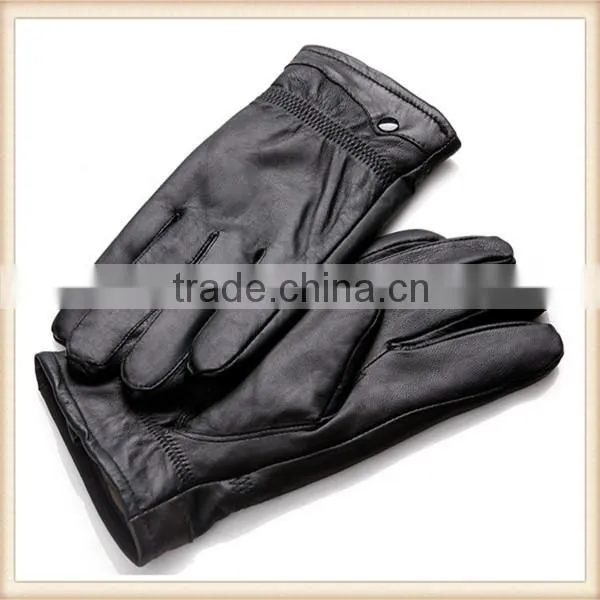 Factory Price 100% Authentic Leather Men Worker Motorcycle Gloves