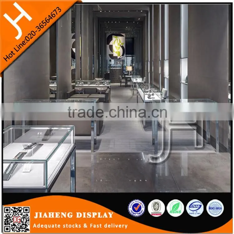 Top Quality Bulletproof Glass Jewelry Display Table