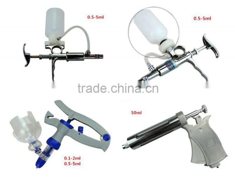 Veterinary instrument plastic continuous veterinary automatic syringe