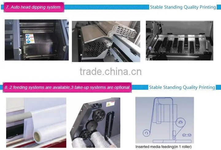 China Factory Supply 3.2meter Konica head Solvent printer with KM/512/42PL/14PL