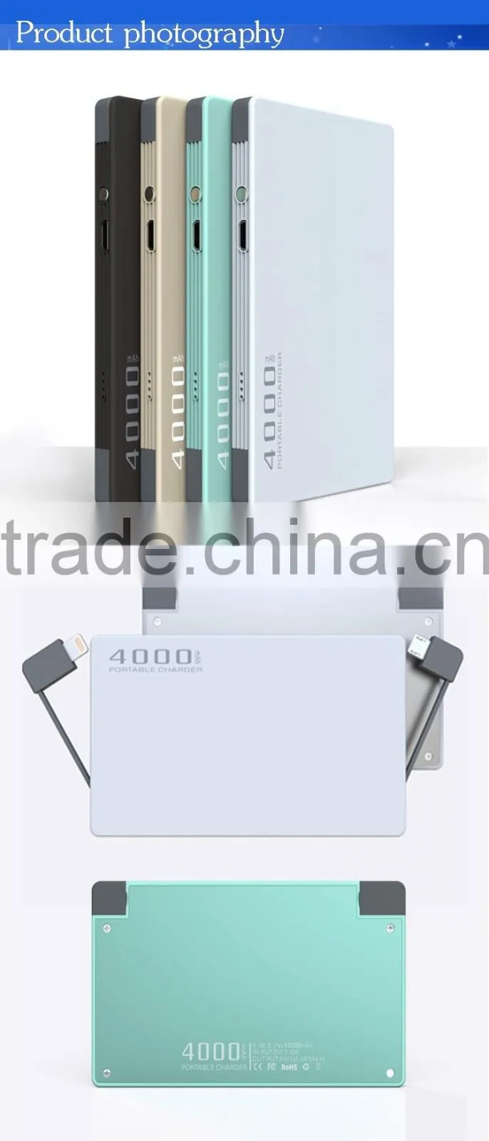 Solar Charger Power Bank 5000 mAh New Portable Charger Solar Battery External Battery Charger Powerbank