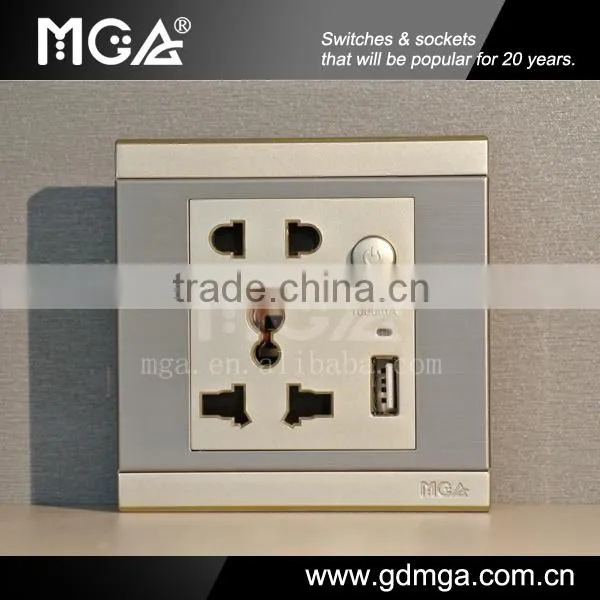 sockets with USB & electrical socket USB 220V & USB wall plug