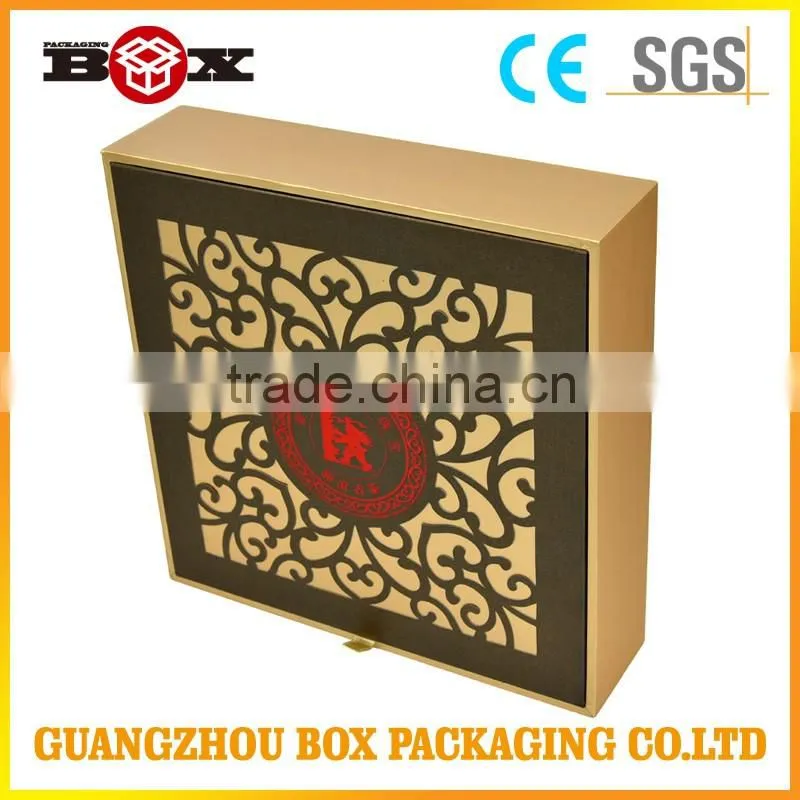 Collapsing paper box packaging
