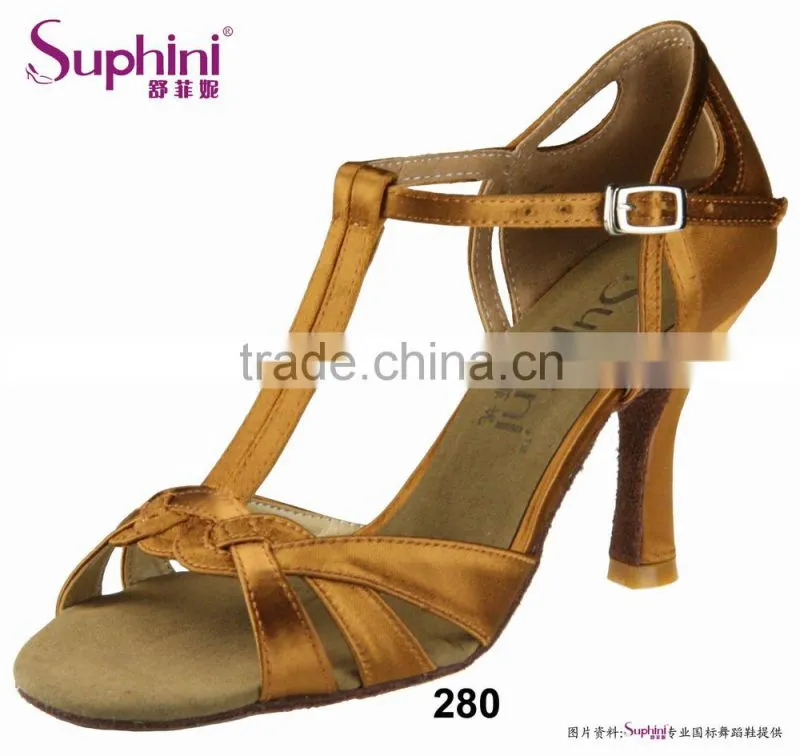 Latin Dance Shoes Gold for Women Fashion Dance Shoes