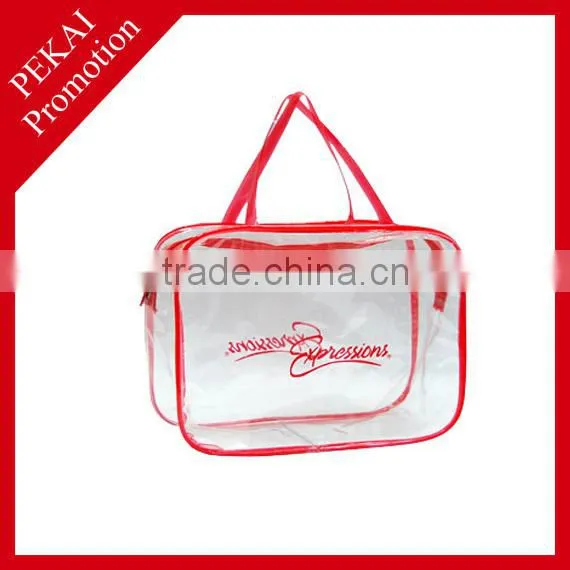 Various colors and shapes plastic bag with pockets