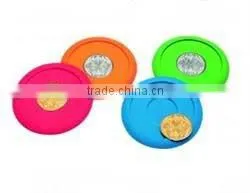 2D silicone round shape coaster/bar mats