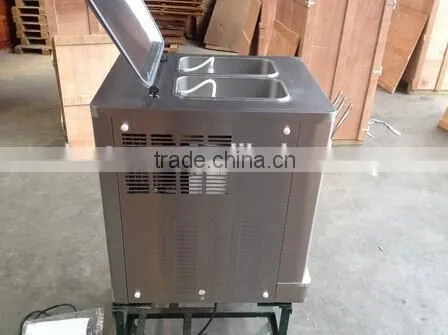 Digital automatic soft ice cream machine making 3 flavors 1.7kw