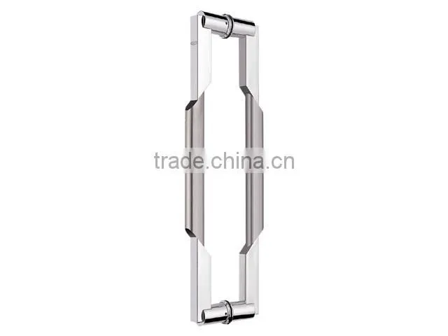 Economic price stainless steel glass door handle with square shape