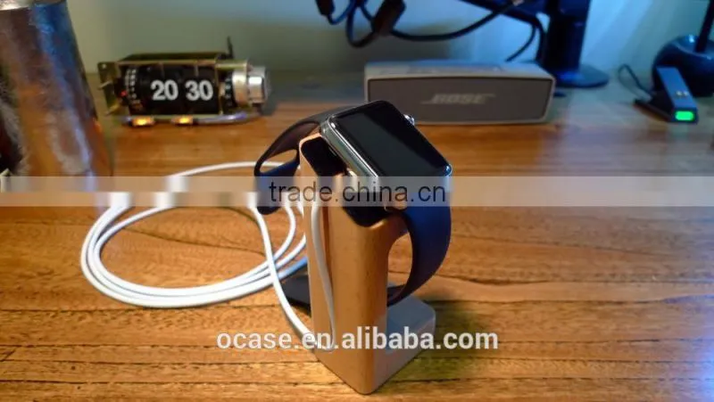 Real wooden stand For Apple Watch Charging Stand From China Supplier.