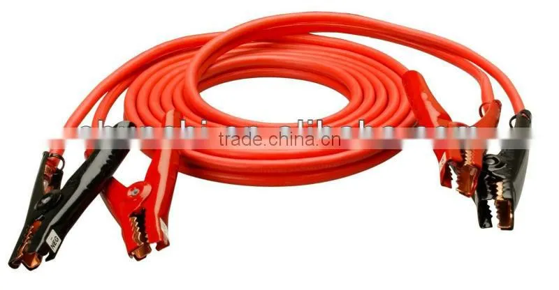 Heavy-Duty 4-Gauge Auto Battery Booster Cables with Polar Glo-Watt Clamps (20 Feet)
