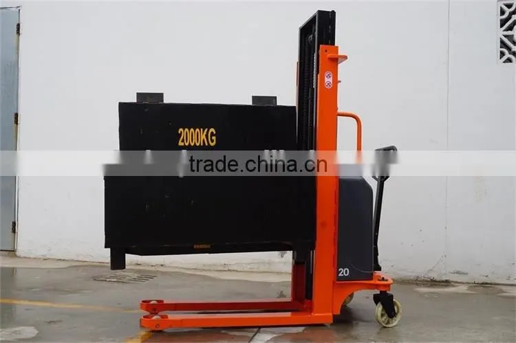 Feature Production 2 Ton Capacity Semi-Electric Stacker