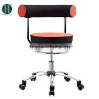 HY1033 Red & Black Fabric Low Price Hospital Chair with Backrest