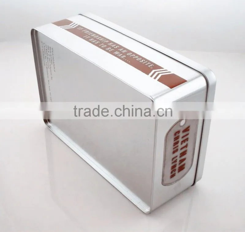 top quality wholesale rectangular metal shoe container