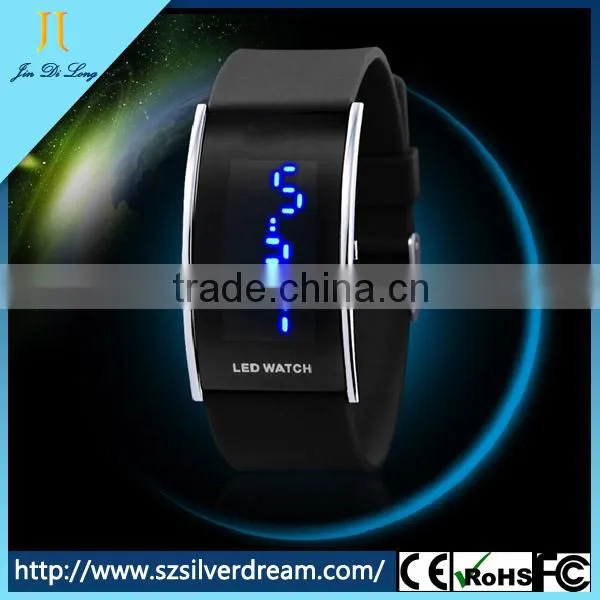 With night light LED watch silicone band watches for girl