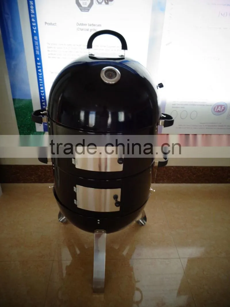 High quality modern beer keg grill smoker bbq