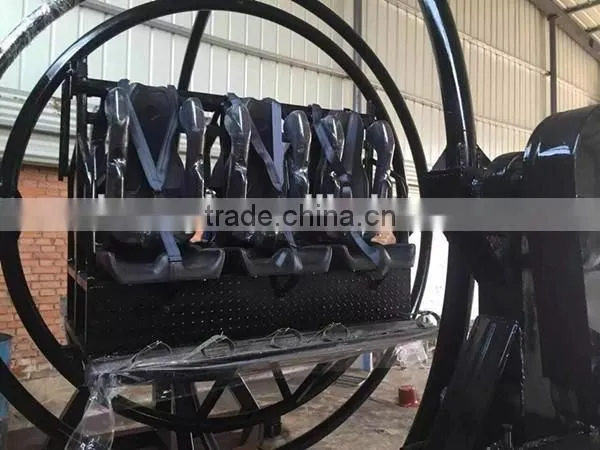 China mini thrilling rides attractive equipment trailer amusement rides human gyroscope for sale