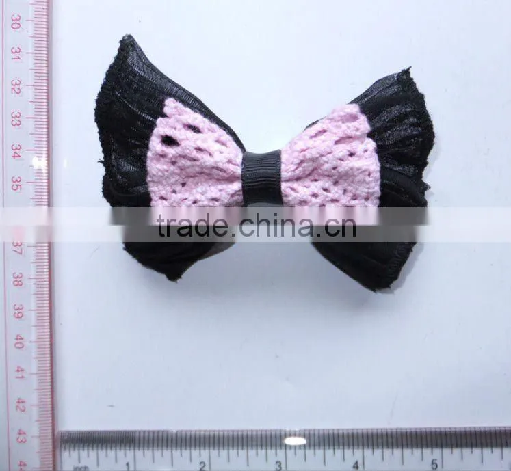 fashion barrettes with bow and crystal stone