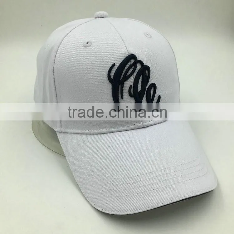Wholesale 3D embroidery adjustable velcro golf hats for men sun protection