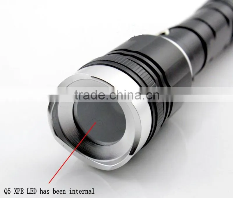 aluminum magnetic rechargeable led flashlight