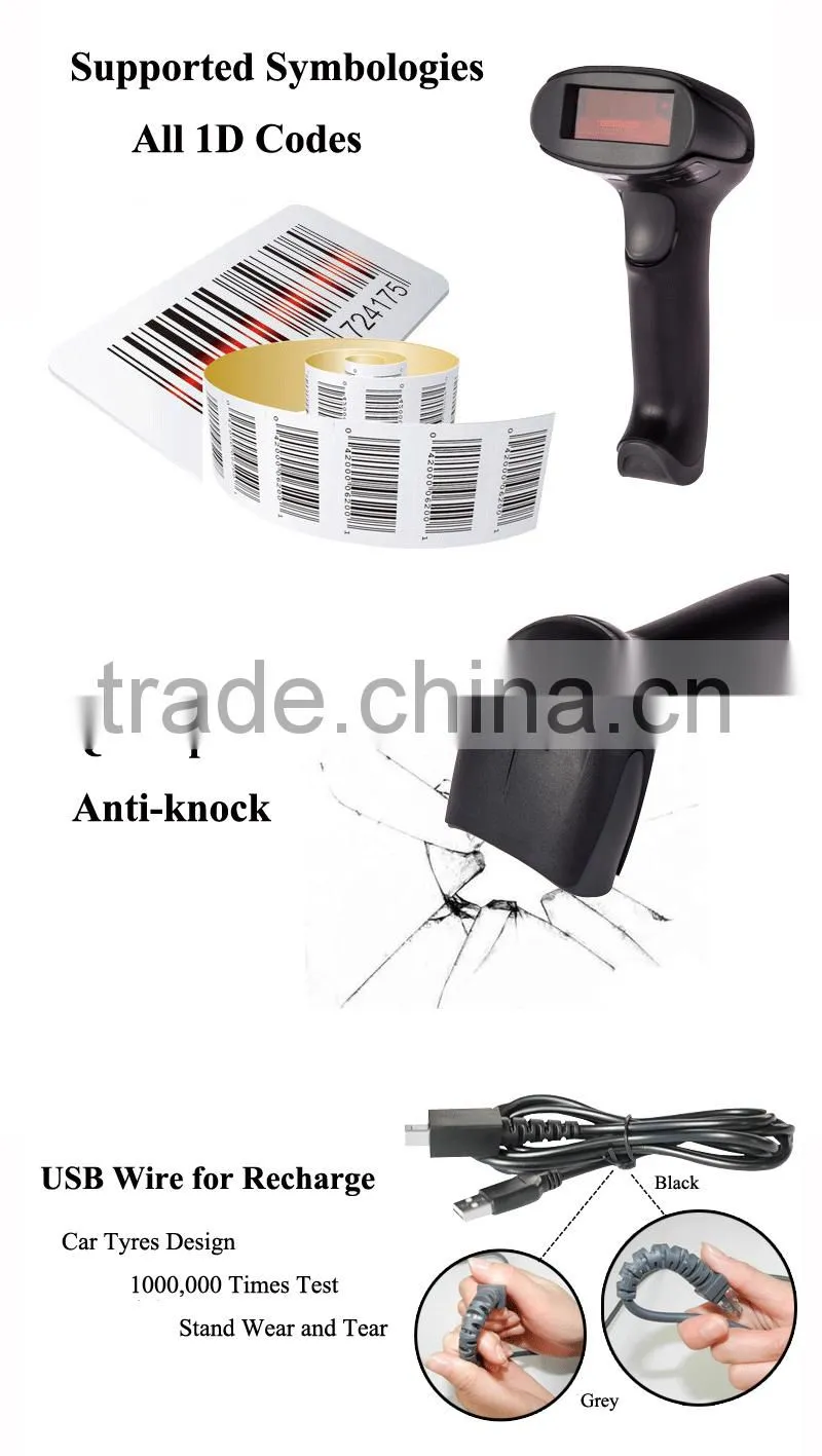 pos barcode scanner supermarket scanners handheld laser barcode scanner barcode