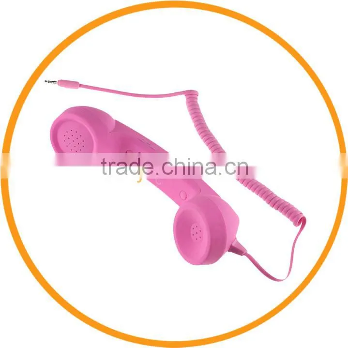 3.5mm Wired Mic Retro Phone Handset Telephone Receiver for iPhone from Dailyetech