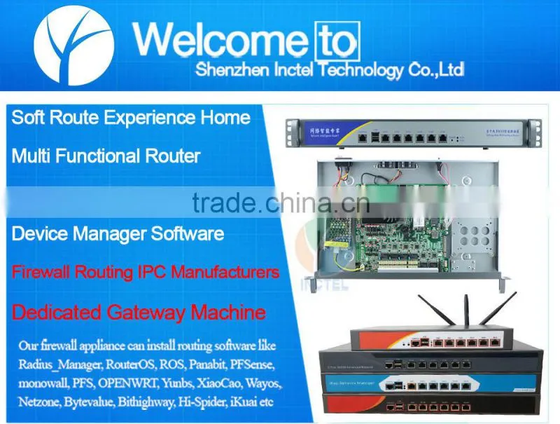 Mini CNC Router 4 Gigabit Router Enterprise Class Hardware Firewall BYPASS Function ROS Security Network Server IN-R24S