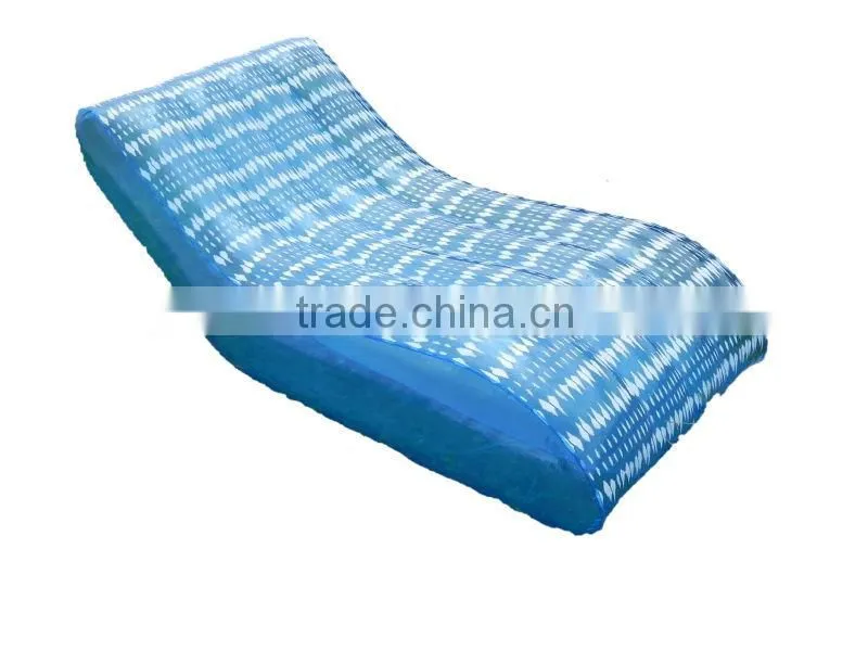 Inflatable sofa bed outdoor or indoor with comfortable armrest and cup holder with/without pump