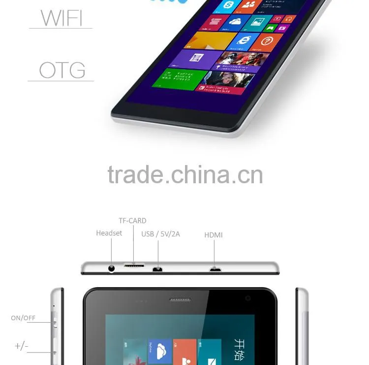 8 inch windows 8 tablet PC with Intel CPU