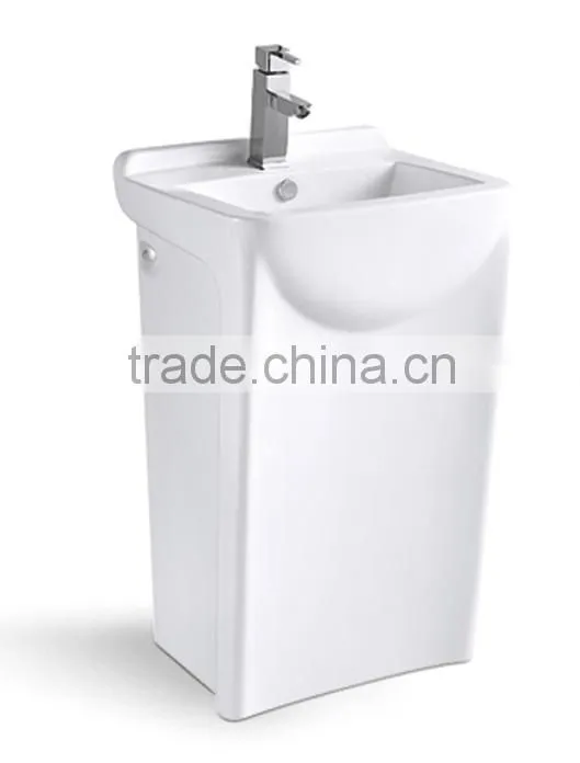 Bathroom free standing one piece ceramics basin DW826S