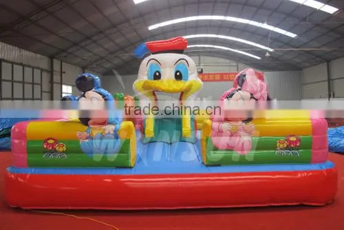 Cartoon inflatable fun city used children commercial indoor playground equipment