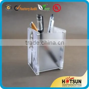 New style acrylic high quality stick on pen holder