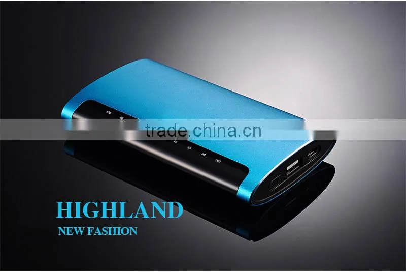 Metal fashion OEM Customized Logo 12000mAh new design power bank External Battery Charger Pack for iPhone, iPad, Samsung,