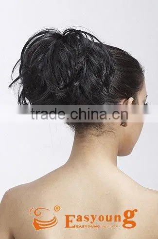 Fake Hair style curly ponytail hair pieces in claw clip, instant hair accessories