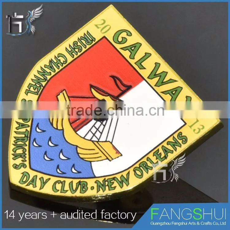 2016 hot sale embroidered badges blazer pocket badge embroidered