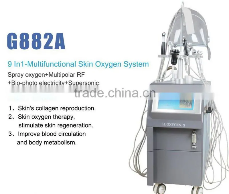 G882A spot remover machine water oxygen jet, facial oxygen machine, oxygen machine parts for sale