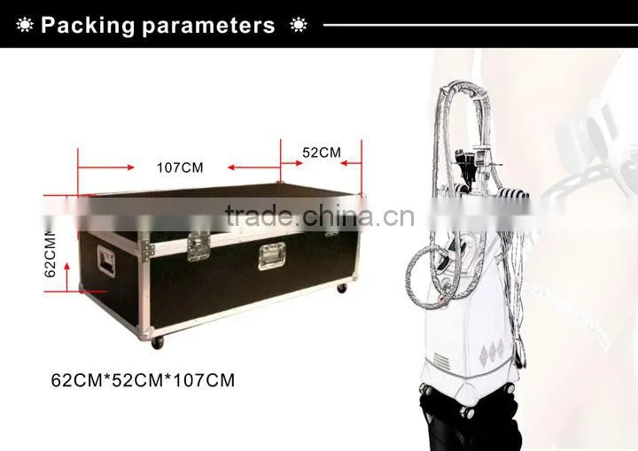 Two Vacuum Rollers+Six-polar RF+Infrared Laser+Valeshape Beauty Machine